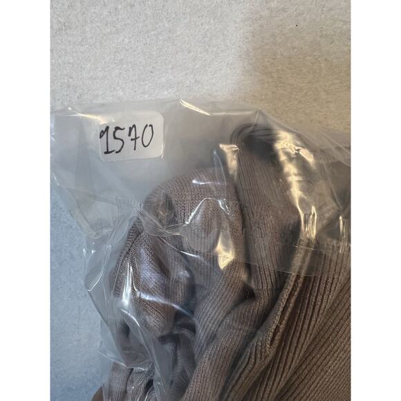 so. wool Turtleneck Sweater Women's Size 44 Gray/Brown - Picture 9 of 9